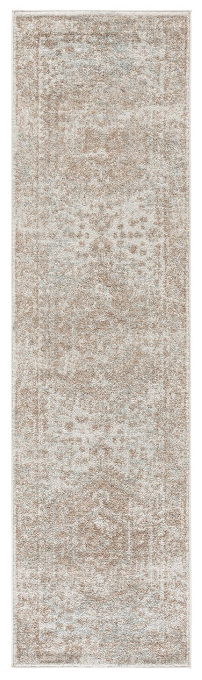 Safavieh Madison Power Loomed Polypropylene Solid Grey Runner Rug for Hallways and Entryways MAD864F-28