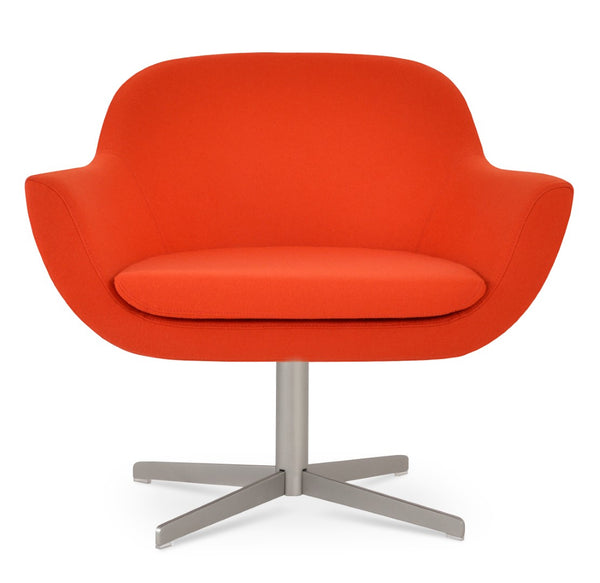 Soho Concept Madison Armchair - Stylish Swivel Design With Premium Upholstery, 10-year Guarantee - Made In Turkiye Orange  Soho-concept-dining-chair-12241