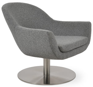 Soho Concept Madison Armchair Swivel Round - Premium Fabric Options, 10-year Guarantee, Modern Comfort & Style Grey,Black  Soho-concept-dining-chair-12202