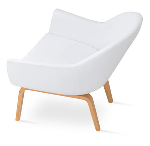Soho Concept Madison Armchair - Elegant Leatherette Upholstery, Plywood Base, 2-year Guarantee, 400 Lbs Capacity Natural,White  Soho-concept-dining-chair-12178
