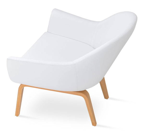 Soho Concept Madison Armchair - Elegant Leatherette Upholstery, Plywood Base, 2-year Guarantee, 400 Lbs Capacity Natural,White  Soho-concept-dining-chair-12178