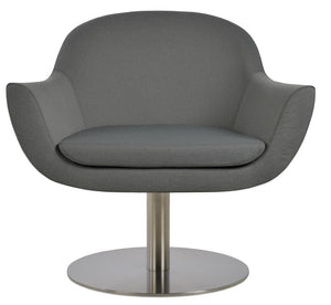 Soho Concept Madison Armchair Swivel Round - Premium Fabric Options, 10-year Guarantee, Modern Comfort & Style Grey  Soho-concept-dining-chair-13199