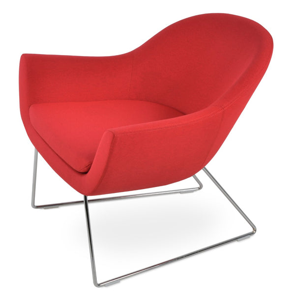 Soho Concept Madison Armchair Swivel Round - Premium Fabric Options, 10-year Guarantee, Modern Comfort & Style Red  Soho-concept-dining-chair-12151