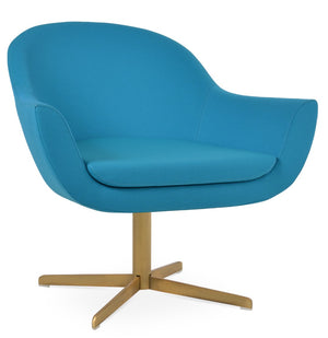 Soho Concept Madison Armchair Swivel Round - Premium Fabric Options, 10-year Guarantee, Modern Comfort & Style Turquoise  Soho-concept-dining-chair-12153