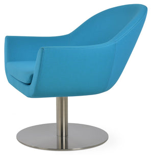 Soho Concept Madison Armchair Swivel Round - Premium Fabric Options, 10-year Guarantee, Modern Comfort & Style Turquoise  Soho-concept-dining-chair-13203