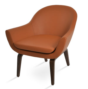 Soho Concept Madison Armchair In Camira Yoredale Boucle Fabric - Stylish, Durable Seating With 10-year Guarantee Walnut  Soho-concept-dining-chair-12158