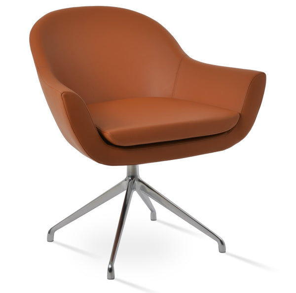 Soho Concept Madison Arm Office Chair - Luxury Camira Yoredale Boucle Fabric, 10-year Guarantee, Ergonomic Design Aluminum  Soho-concept-dining-chair-13205