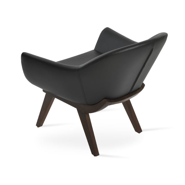 Soho Concept Madison Armchair – Elegant Leatherette Upholstery, Solid Wood Base, 2-year Guarantee, 400 Lb Capacity Black,Walnut  Soho-concept-dining-chair-12161