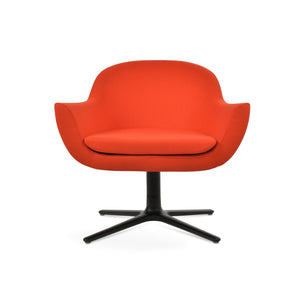 Soho Concept Madison Armchair - Luxurious Wool Upholstery, Stylish Oval Base, 10-year Guarantee & 350 Lb Capacity Black,Orange  Soho-concept-dining-chair-12224