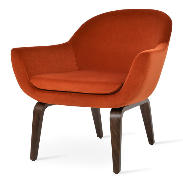 Soho Concept Madison Armchair - Elegant Plywood Base, Versatile Boucle, Velvet & Nubuck Fabrics - 10-year Guarantee Orange  Soho-concept-dining-chair-12230