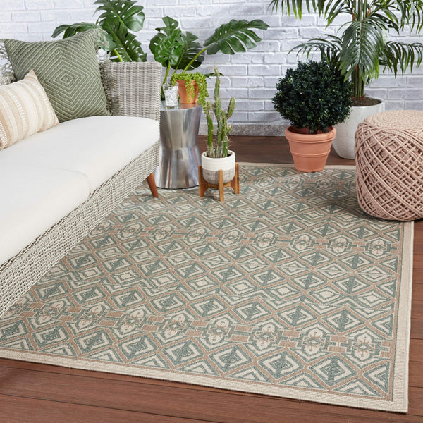 Jaipur Living Vibe by Jaipur Living Hazina Polypropylene Geometric Indoor Outdoor Area Rug 8'X10' RUG150260