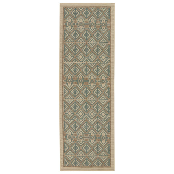 Jaipur Living Vibe by Jaipur Living Hazina Polypropylene Geometric Indoor Outdoor Area Rug 2'6"X8' RUG150257