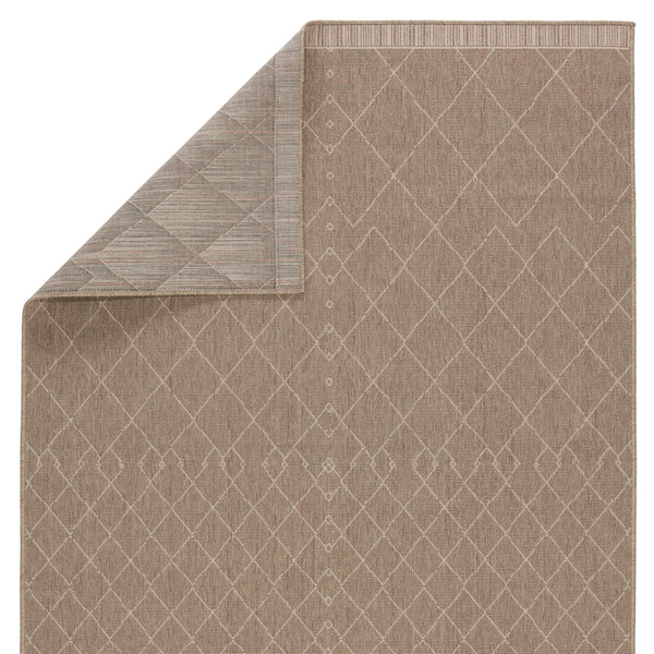 Jaipur Living Vibe by Jaipur Living Almasi Polypropylene Trellis Indoor Outdoor Area Rug Dark Taupe 8'X10' RUG150290