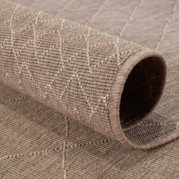 Jaipur Living Vibe by Jaipur Living Almasi Polypropylene Trellis Indoor Outdoor Area Rug Dark Taupe 8'X10' RUG150290