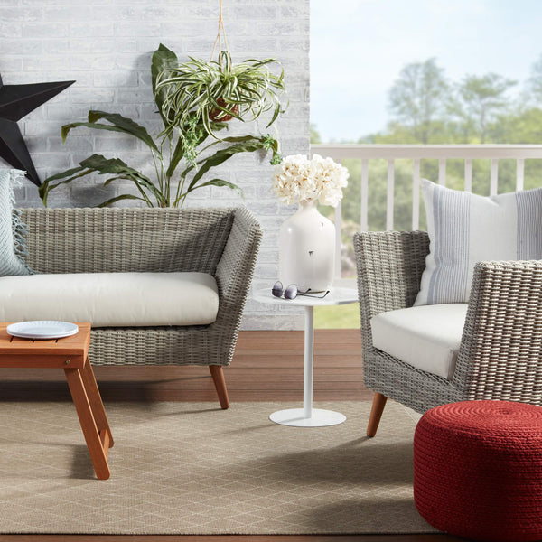 Jaipur Living Vibe by Jaipur Living Almasi Polypropylene Trellis Indoor Outdoor Area Rug Dark Taupe 8'X10' RUG150290