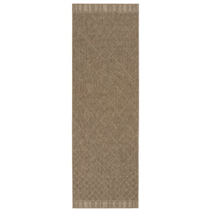 Jaipur Living Vibe by Jaipur Living Almasi Polypropylene Trellis Indoor Outdoor Area Rug Dark Taupe 2'6"X8' RUG150287