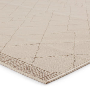 Jaipur Living Vibe by Jaipur Living Almasi Polypropylene Trellis Indoor Outdoor Area Rug Beige 9'X12' RUG150271