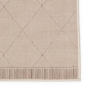 Jaipur Living Vibe by Jaipur Living Almasi Polypropylene Trellis Indoor Outdoor Area Rug Beige 9'X12' RUG150271