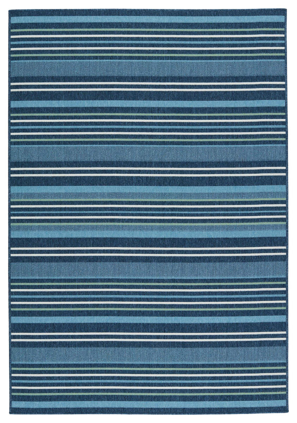 Jaipur Living Vibe by Jaipur Living Elara Polypropylene Flat Weave Geometric Stripe Indoor Outdoor Rug 2' X 3' RUG153424