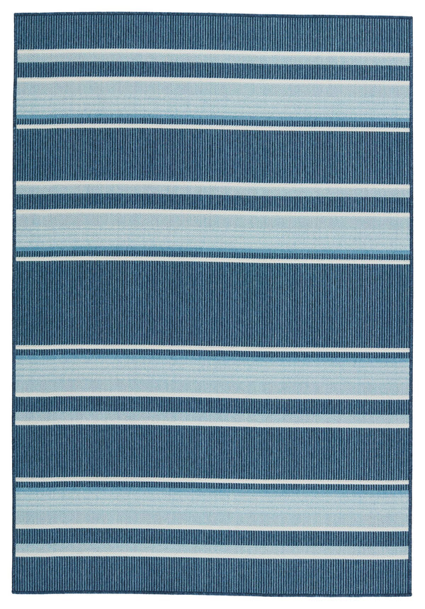 Jaipur Living Vibe by Jaipur Living Mahaba Polypropylene Stripe Rug African Weave Outdoor Accent 9' X 12' RUG153439