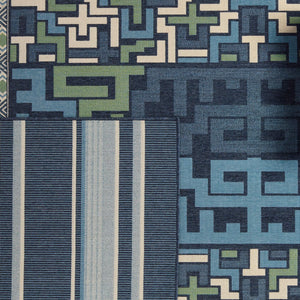 Jaipur Living Vibe by Jaipur Living Mahaba Polypropylene Stripe Rug African Weave Outdoor Accent 9' X 12' RUG153439