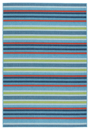 Jaipur Living Vibe by Jaipur Living African Stripe Polypropylene Indoor Outdoor Rug for Entryways 2' x 3' RUG153442