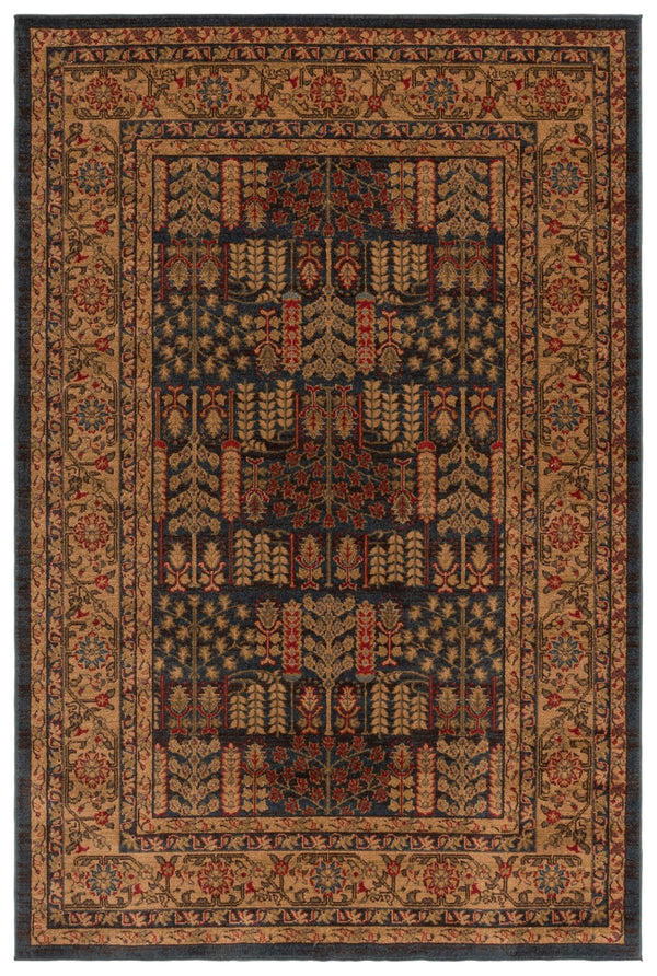 Safavieh Mahal Traditional Area Rug In Striking Red And Natural, Crafted In Turkey For Timeless Elegance Navy ,Natural Polypropylene Mah697e-3r