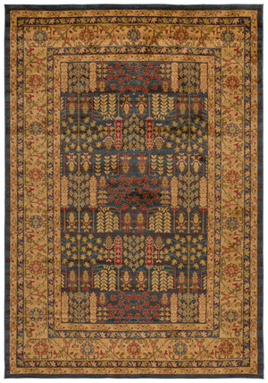 Safavieh Mahal Traditional Area Rug In Striking Red And Natural, Crafted In Turkey For Timeless Elegance Navy ,Natural Polypropylene Mah697e-3r