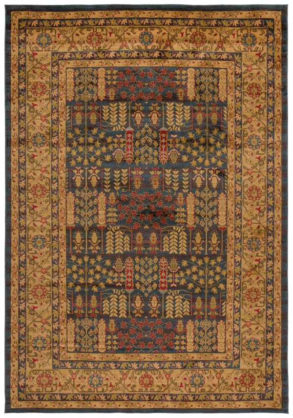 Safavieh Mahal Traditional Area Rug In Striking Red And Natural, Crafted In Turkey For Timeless Elegance Navy ,Natural Polypropylene Mah697e-3r