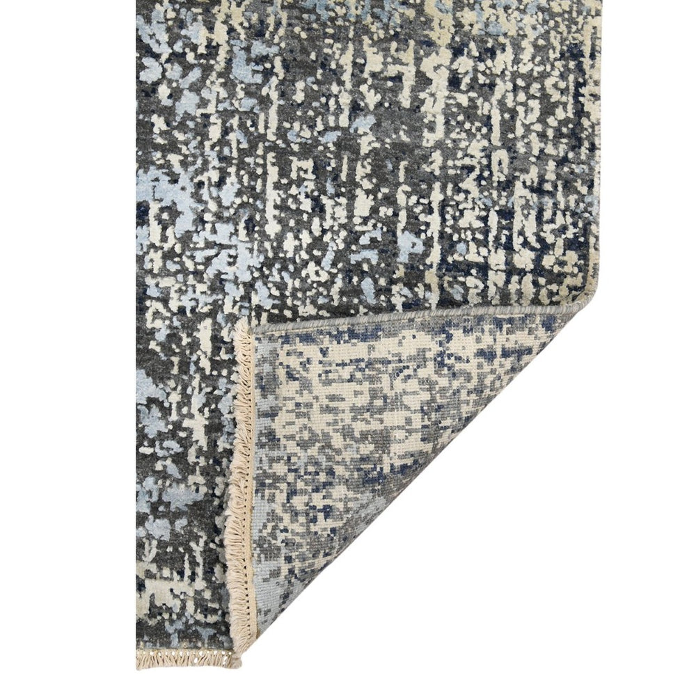 Amer Rugs Majestic Hand-knotted Premium Wool And Silk Area Rug - Bold Contemporary Design For Luxurious Spaces Dark Gray Wool, Silk Maj10810