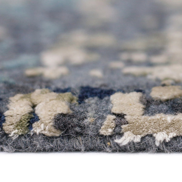 Amer Rugs Majestic Hand-knotted Premium Wool And Silk Area Rug - Bold Contemporary Design For Luxurious Spaces Dark Gray Wool, Silk Maj10810