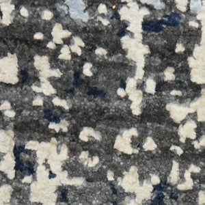 Amer Rugs Majestic Hand-knotted Premium Wool And Silk Area Rug - Bold Contemporary Design For Luxurious Spaces Dark Gray Wool, Silk Maj10810