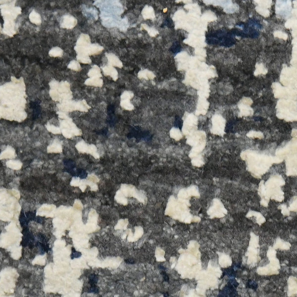 Amer Rugs Majestic Hand-knotted Premium Wool And Silk Area Rug - Bold Contemporary Design For Luxurious Spaces Dark Gray Wool, Silk Maj10810