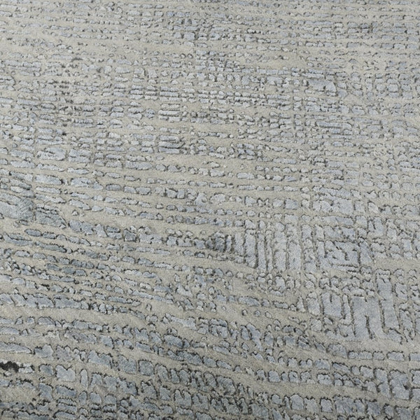 Amer Rugs Majestic Hand-knotted Premium Wool And Silk Area Rug - Bold Contemporary Design For Luxurious Spaces Blue Wool, Silk Maj50810