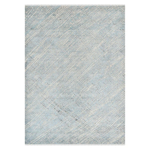 Amer Rugs Majestic Hand-knotted Premium Wool And Silk Area Rug - Bold Contemporary Design For Luxurious Spaces Blue Wool, Silk Maj50810