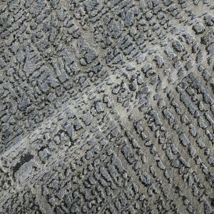 Amer Rugs Majestic Hand-knotted Premium Wool And Silk Area Rug - Bold Contemporary Design For Luxurious Spaces Blue Wool, Silk Maj50810