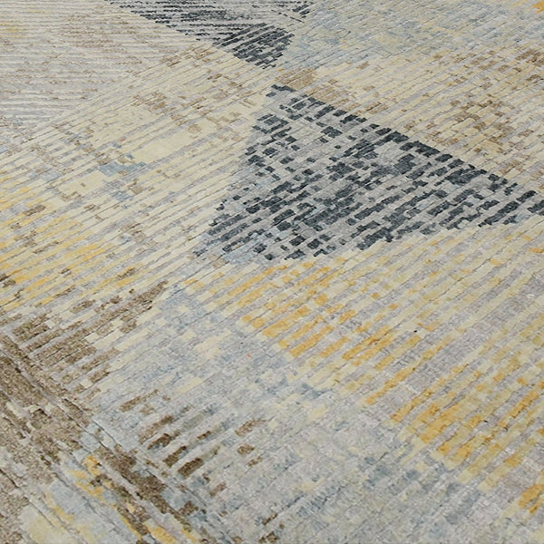 Amer Rugs Majestic Hand-knotted Area Rug - Luxurious New Zealand Wool & Silk, Bold Contemporary Design, Durable Ivory Wool, Silk Maj520203