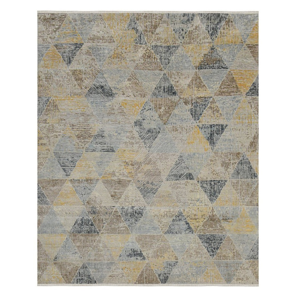 Amer Rugs Majestic Hand-knotted Area Rug - Luxurious New Zealand Wool & Silk, Bold Contemporary Design, Durable Ivory Wool, Silk Maj520203