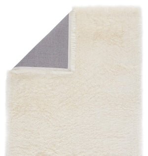 Jaipur Living Jaipur Living Marlowe Handwoven Shag Polyester Plush Ivory Area Rug for Rooms RUG156654