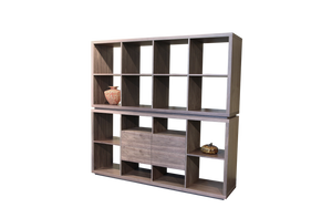 Soho Concept Smile Pouf 17.7" - Stylish & Durable Round Ottoman, Pairs Perfectly With Malta Bookcase, Assembled! Walnut  Soho-concept-dining-chair-14001