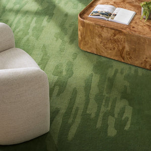 Safavieh Manhattan Hand Tufted Wool Cotton Area Rug Solid Ivory Neutral Bedroom Living Room Green 8'-0" x 10'-0" MAN125Y-8