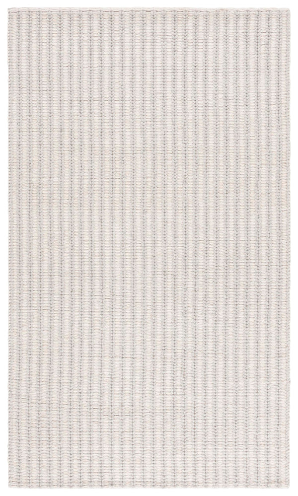 Safavieh Manhattan Hand-loomed Area Rug - Elegant Minimalist Design For Modern And Traditional Homes Ivory ,Grey 70% Wool 20% Cotton 10% Polyster Man225f-4
