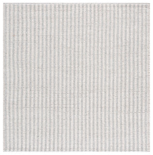 Safavieh Manhattan Hand-loomed Area Rug - Elegant Minimalist Design For Modern And Traditional Homes Ivory ,Grey 70% Wool 20% Cotton 10% Polyster Man225f-4