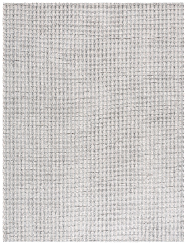 Safavieh Manhattan Hand-loomed Area Rug - Elegant Minimalist Design For Modern And Traditional Homes Ivory ,Grey 70% Wool 20% Cotton 10% Polyster Man225f-4
