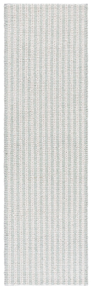 Safavieh Manhattan Hand-loomed Area Rug - Elegant Minimalist Design For Modern And Traditional Homes Ivory ,Sage 70% Wool 20% Cotton 10% Polyster Man225y-4