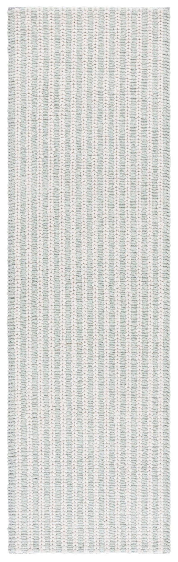 Safavieh Manhattan Hand-loomed Area Rug - Elegant Minimalist Design For Modern And Traditional Homes Ivory ,Sage 70% Wool 20% Cotton 10% Polyster Man225y-4
