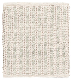 Safavieh Manhattan Hand-loomed Area Rug - Elegant Minimalist Design For Modern And Traditional Homes Ivory ,Sage 70% Wool 20% Cotton 10% Polyster Man225y-4