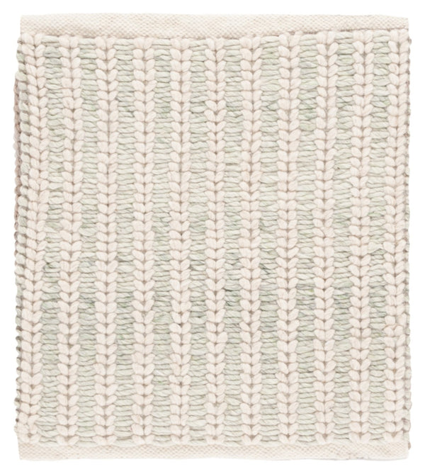 Safavieh Manhattan Hand-loomed Area Rug - Elegant Minimalist Design For Modern And Traditional Homes Ivory ,Sage 70% Wool 20% Cotton 10% Polyster Man225y-4