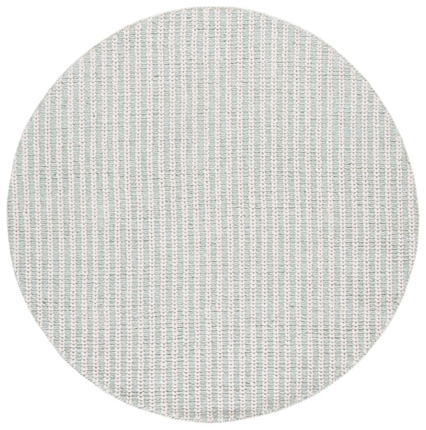 Safavieh Manhattan Hand-loomed Area Rug - Elegant Minimalist Design For Modern And Traditional Homes Ivory ,Sage 70% Wool 20% Cotton 10% Polyster Man225y-4