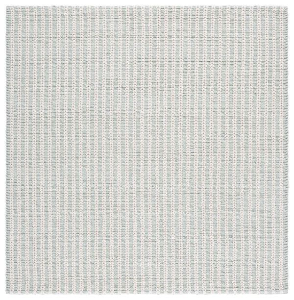 Safavieh Manhattan Hand-loomed Area Rug - Elegant Minimalist Design For Modern And Traditional Homes Ivory ,Sage 70% Wool 20% Cotton 10% Polyster Man225y-4